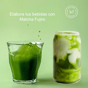 Matcha Premium Orgánico 70g con cucharita.